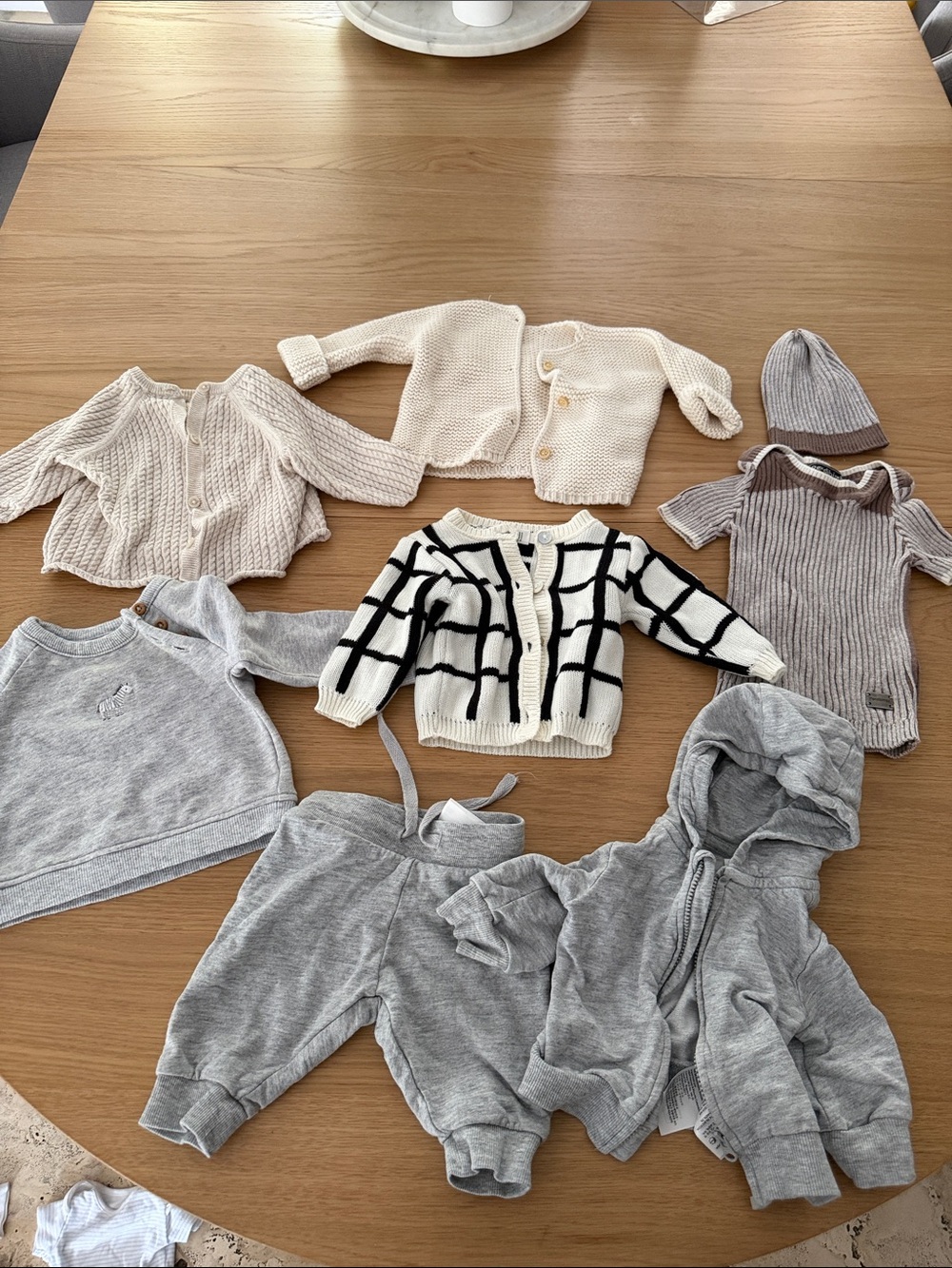 6 newborn / 0-3 month sweaters